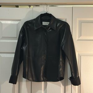 Aritzia Leather Shirt